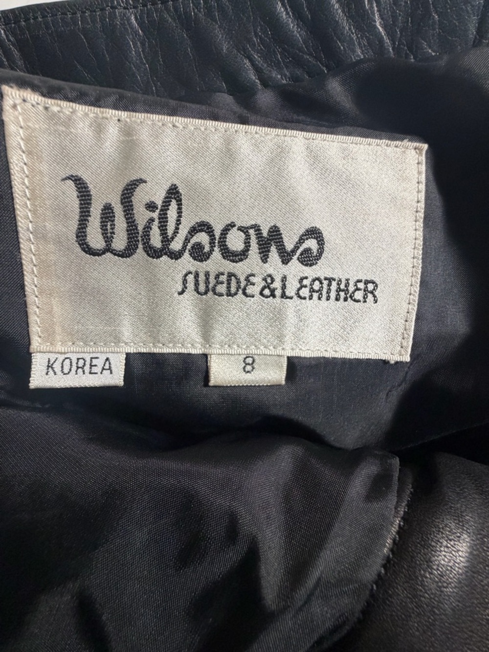 VTG Wilsons Leather Pants Size 8 Y2K - Picture 8 of 9